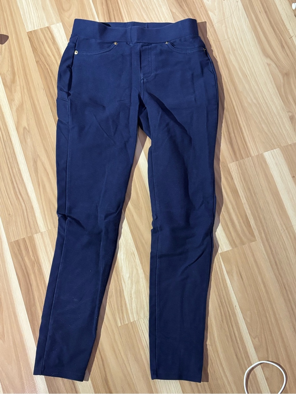 MICHAEL Michael Kors Navy Slim Ponte Pull-On Pants